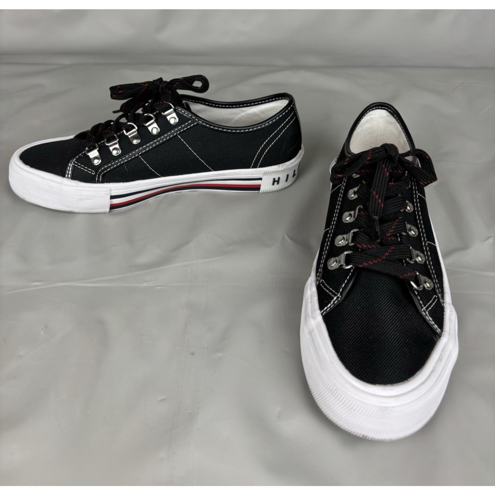Tommy Hilfiger Twhill Sneakers Womens Size 6 Black Red White